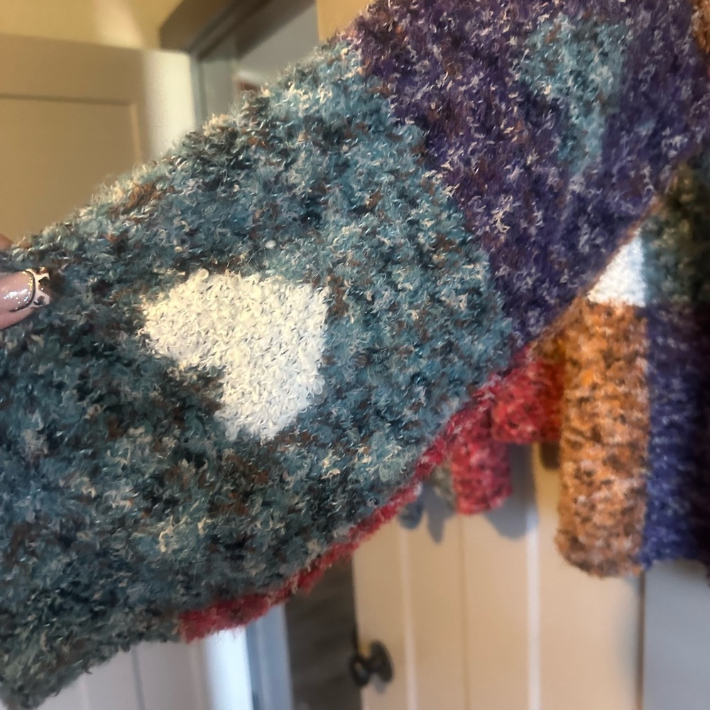 POL Multicolor Patchwork Cardigan - Picture 4 of 5